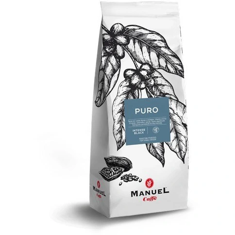 دانه قهوه مانوئل مدل پورو اینتنس بلک 1کیلوگرم (Manuel Puro Intense Black)